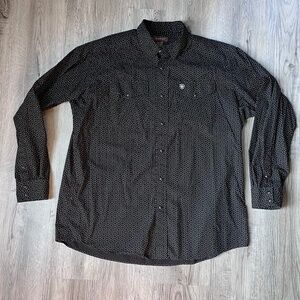 Ariat Carmine Pearl Snap down Shirt mens xl